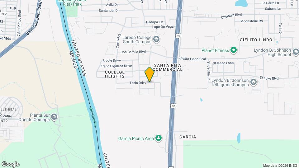 1619 Tesis Drive Map and Location Details