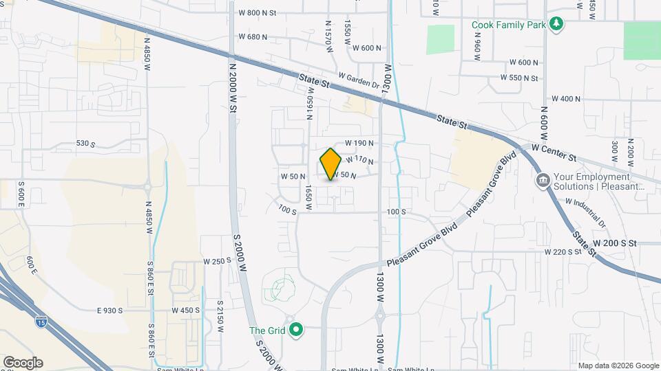 1562 W 10 S Mapa y Detalles de la Ubicación