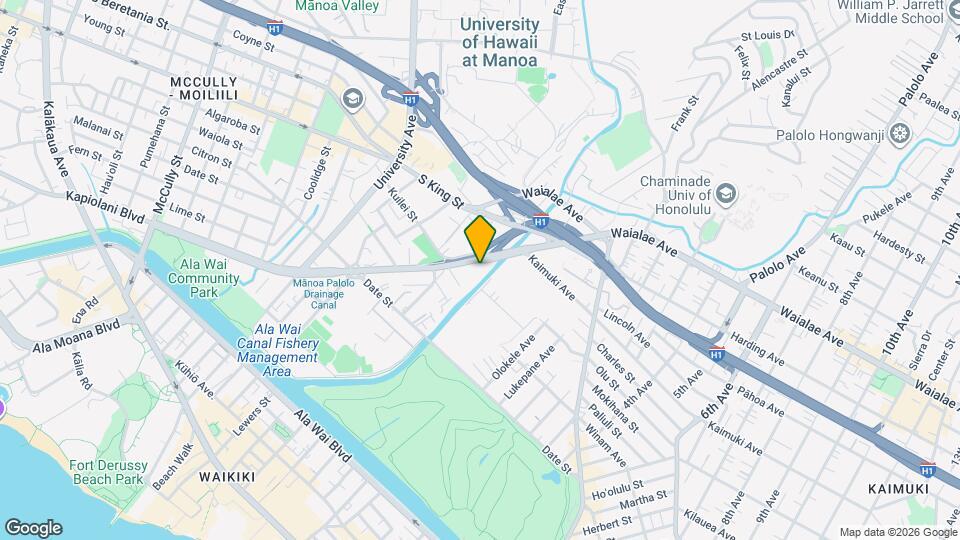 2765 Kapiolani Blvd Map and Location Details