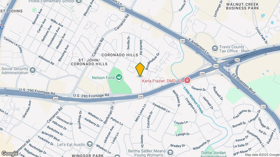 7200 Creekside Dr Map and Location Details