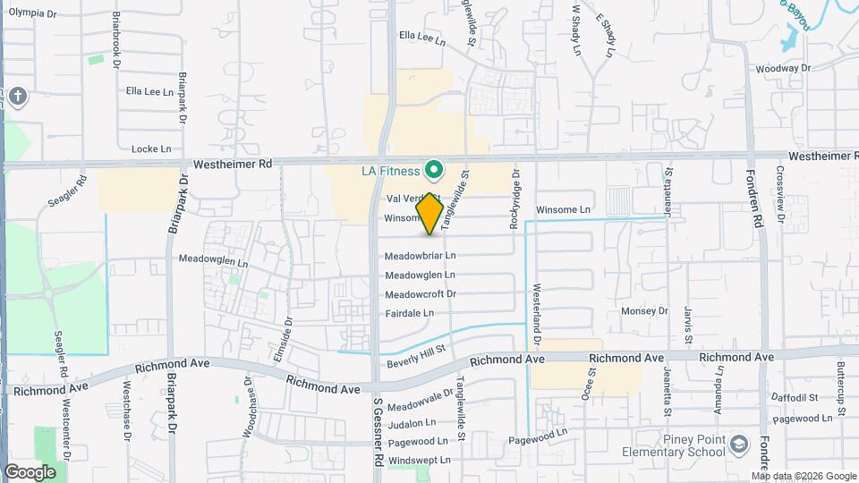 9611 Highmeadow Dr Map and Location Details