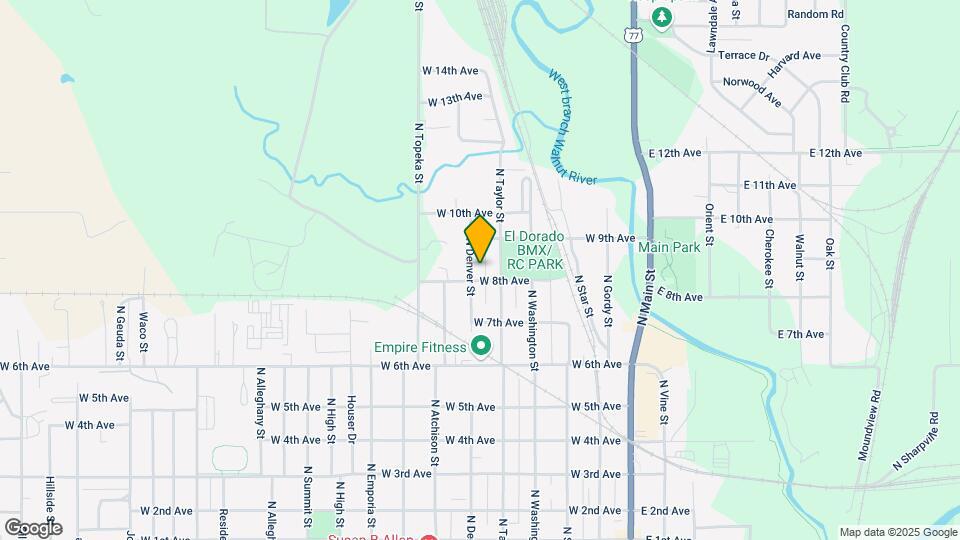 906 N Denver St Map and Location Details