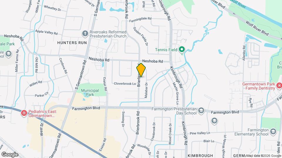 1834 Brierbrook Rd Map and Location Details