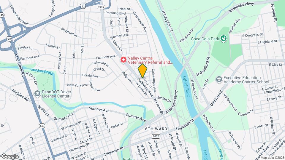 1111 Fullerton Ave Map and Location Details