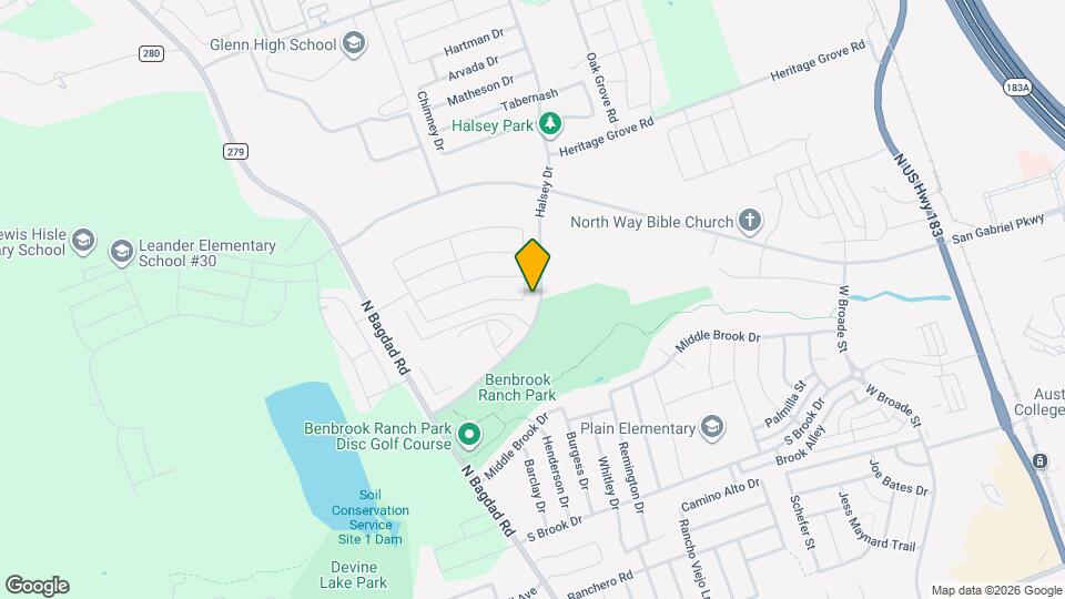 1206 Hensley Dr Map and Location Details