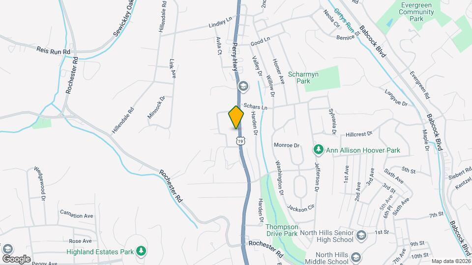 915 Perry Hwy Map and Location Details