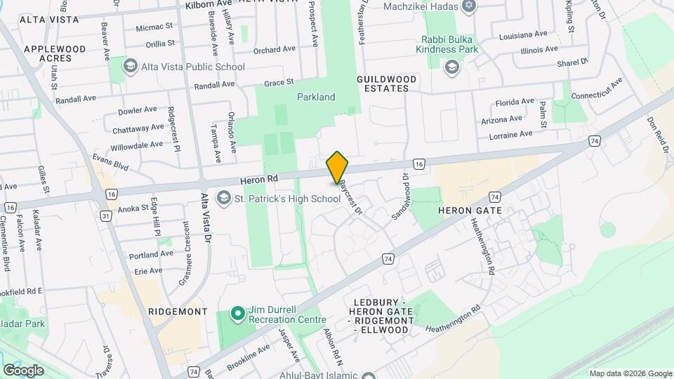 2810 Baycrest Dr Map and Location Details