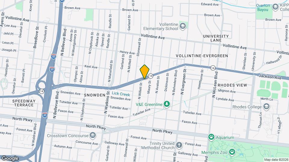 1543 Jackson Ave Mapa y Detalles de la Ubicación