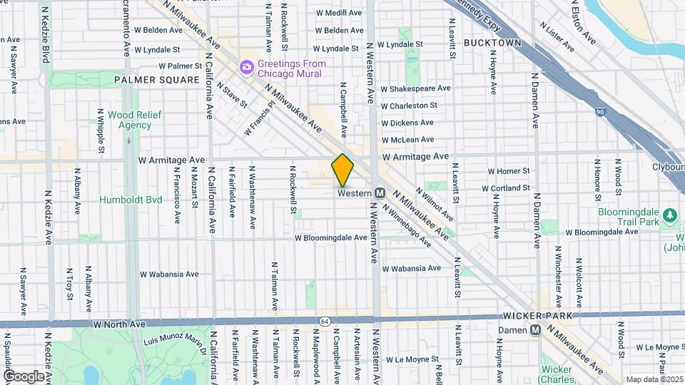 2450 W Cortland St Map and Location Details