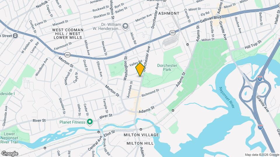 2187 Dorchester Ave, Unit 2187 Dorchester Ave, Apt 1 Mapa y Detalles de la Ubicación