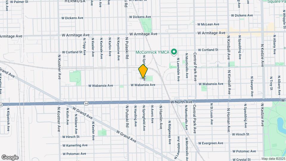 1712 N Springfield Ave Map and Location Details
