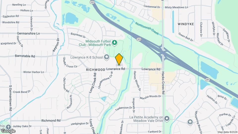 7800 Lowrance Rd Map and Location Details