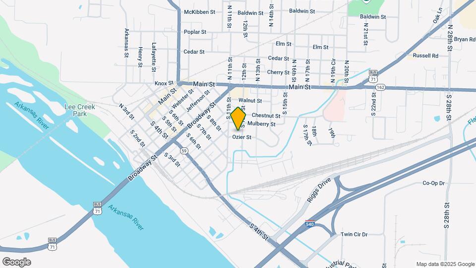 1117 Ozier St Map and Location Details
