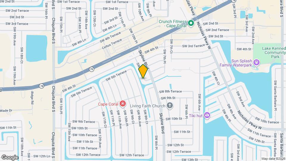 606 SW 8th Pl Map and Location Details