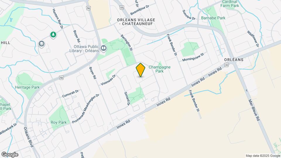 Detached home in Orleans Map and Location Details