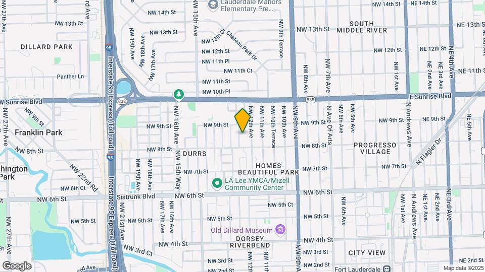 820 NW 12th Ter Map and Location Details