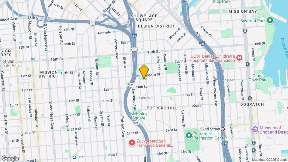 544 Kansas St Map and Location Details
