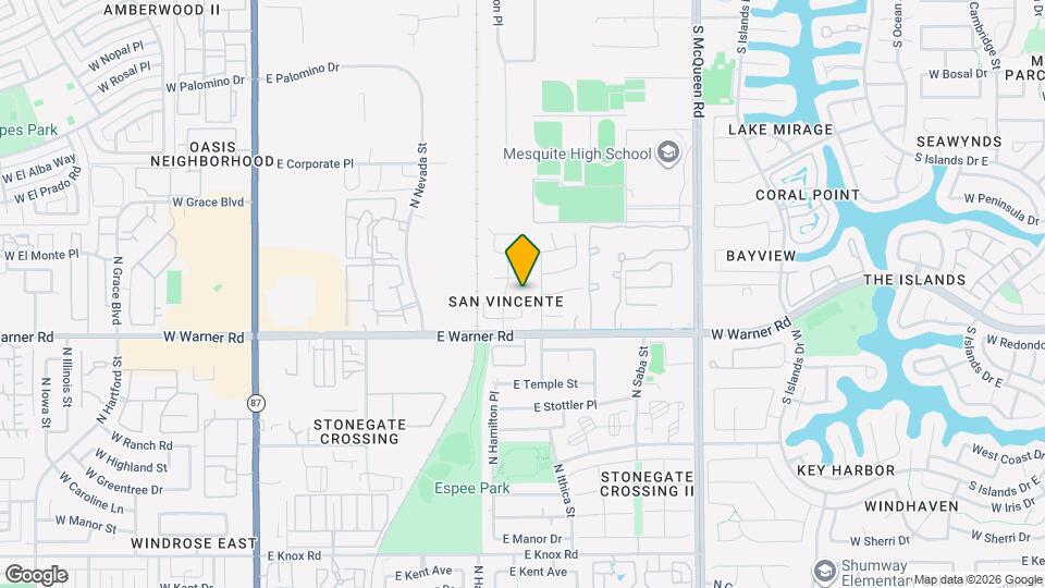 664 E Mariposa Pl Map and Location Details