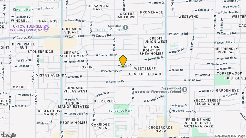 7014 W Canterbury Dr Map and Location Details