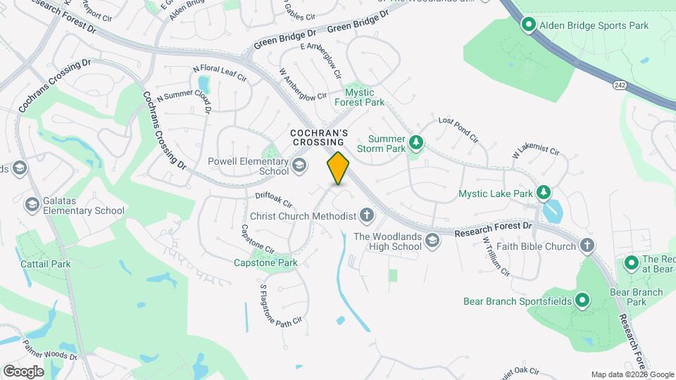 55 N Crossed Birch Pl Map and Location Details