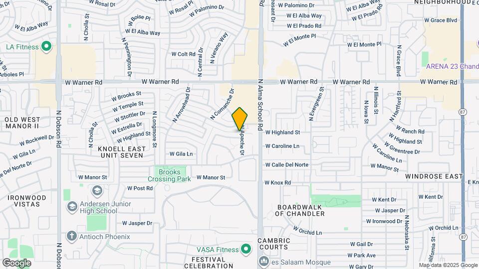 1050 W Estrella Dr Mapa y Detalles de la Ubicación