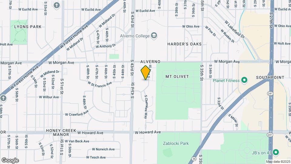 3587-3601 S 41st St Map and Location Details