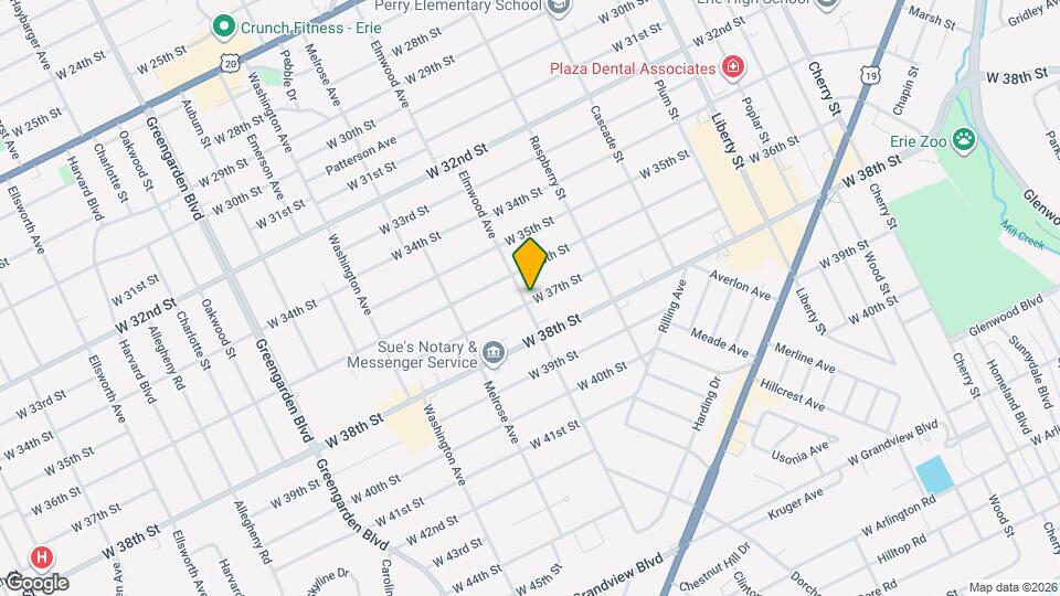 1226 W 37th St Map and Location Details