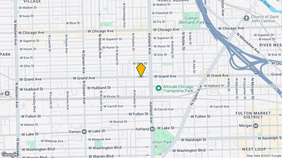 1637 W Grand Ave Mapa y Detalles de la Ubicación