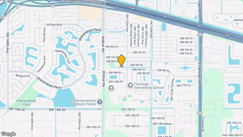 13361 SW 9th Ct Map and Location Details