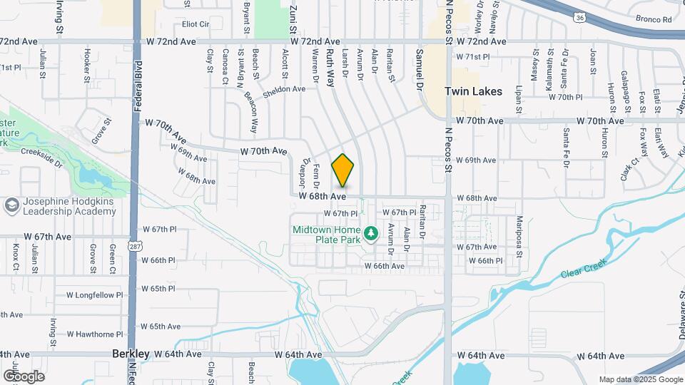 6801 Warren Dr Map and Location Details