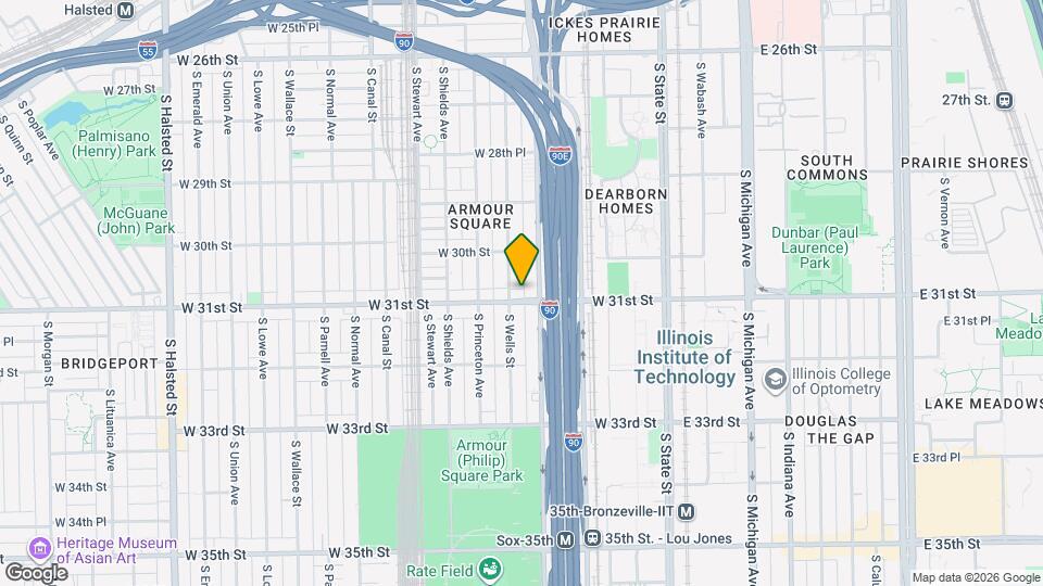 214 W 31st St Map and Location Details