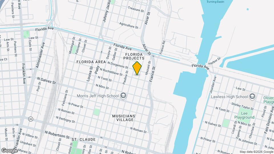 2408 Bartholomew St Map and Location Details