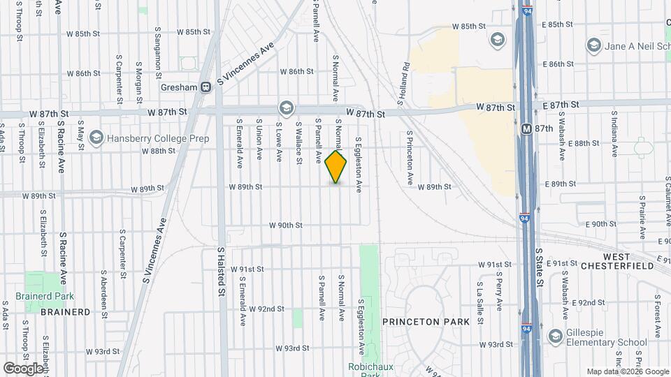 8900 S Normal Ave Map and Location Details