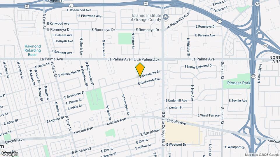 1830 E Sycamore St Mapa y Detalles de la Ubicación