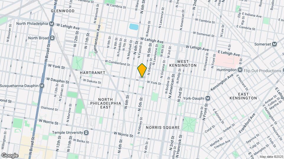 511 W York St Map and Location Details