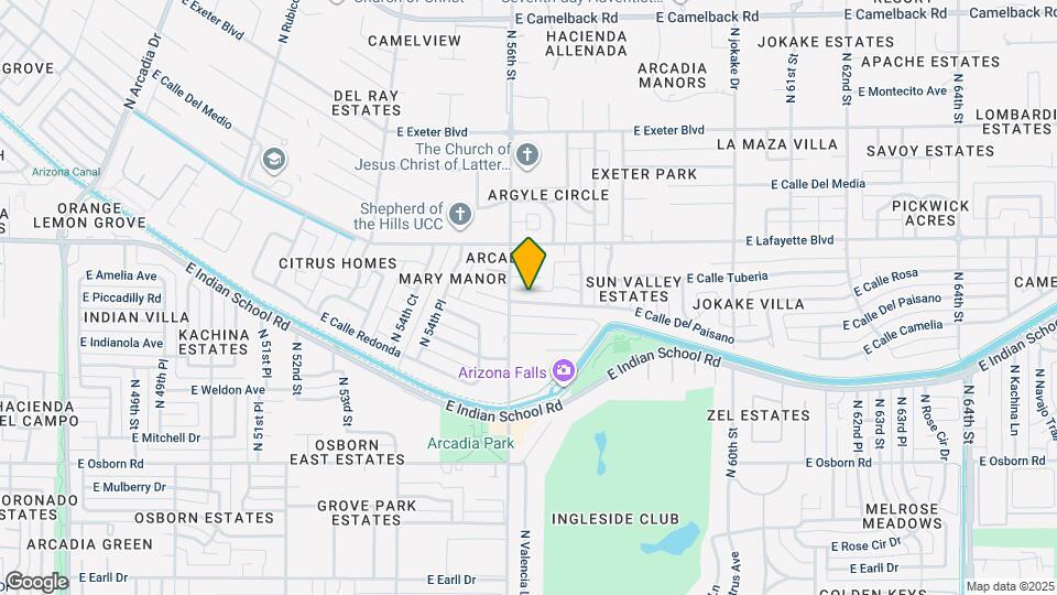 5612 E Calle Del Paisano Map and Location Details