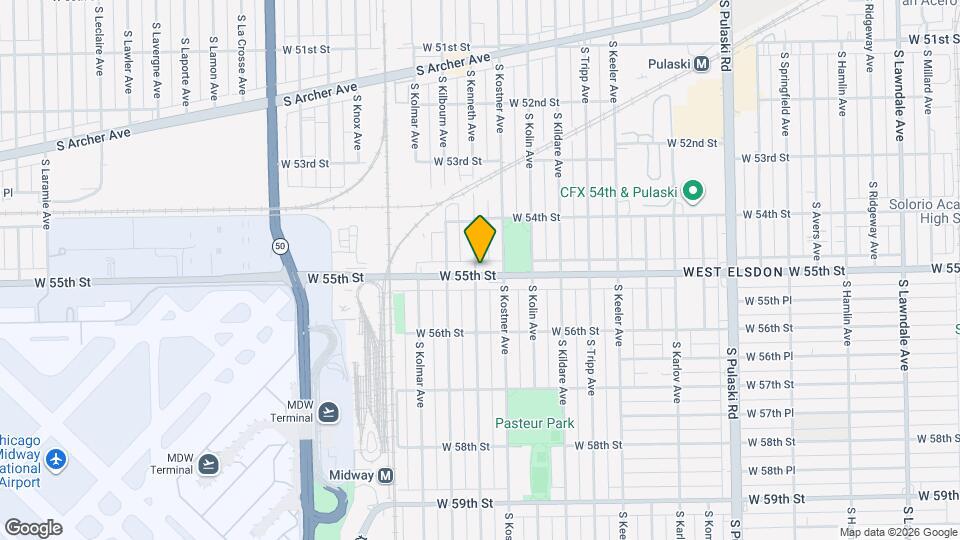 4424 W 55th St, Unit garden Map and Location Details