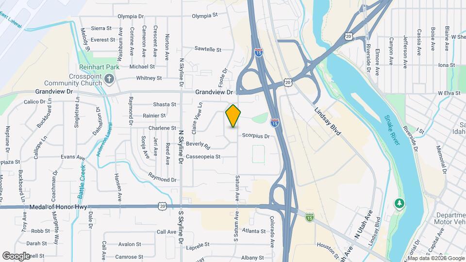 823 Saturn Ave Map and Location Details