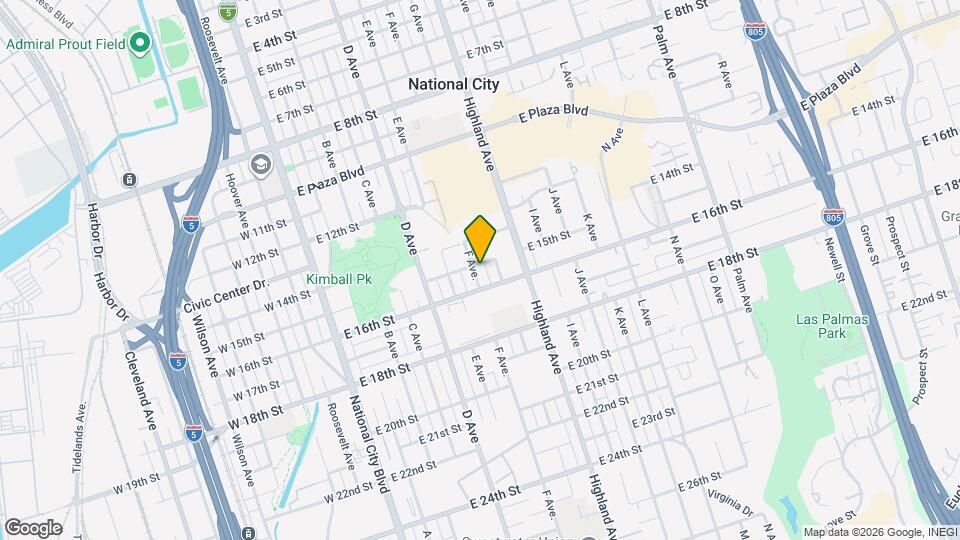 1505 F Ave Mapa y Detalles de la Ubicación