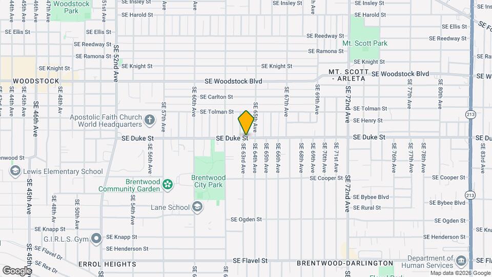 6310 SE Duke St Map and Location Details