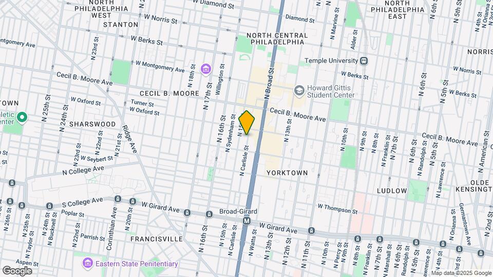 1522 N Carlisle St Mapa y Detalles de la Ubicación