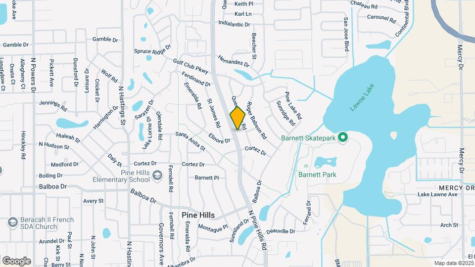 1213 N Pine Hills Rd Map and Location Details