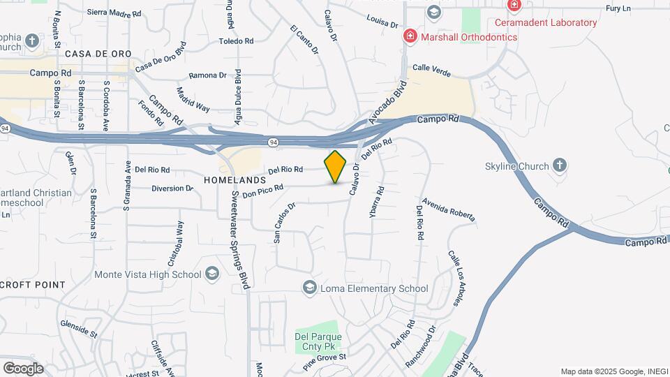 10507 Don Pico Rd Map and Location Details