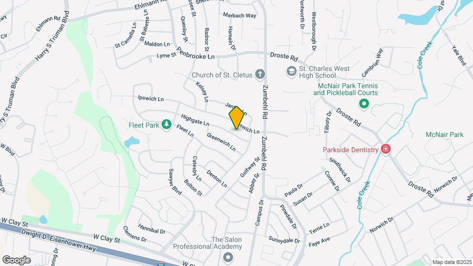 3220 Highgate Ln Map and Location Details