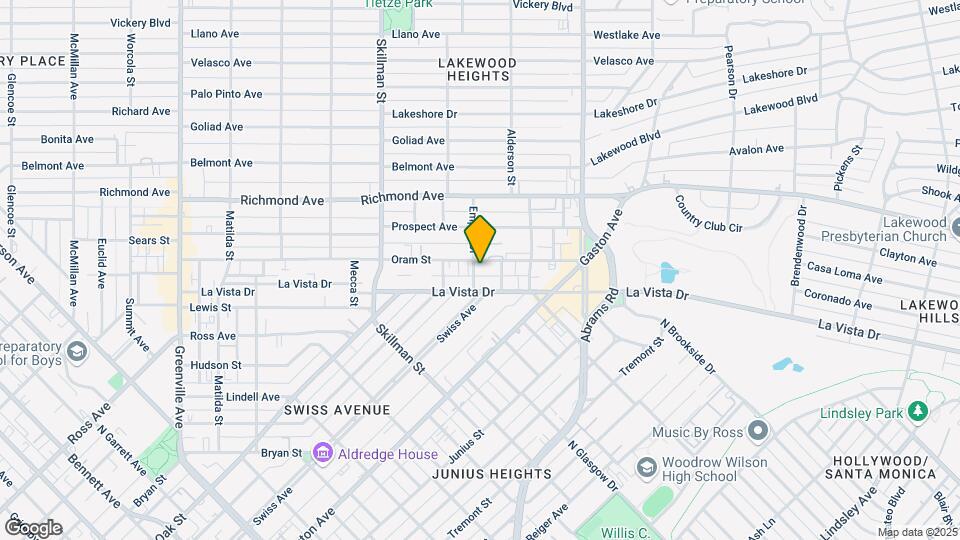 6234 Oram St Map and Location Details