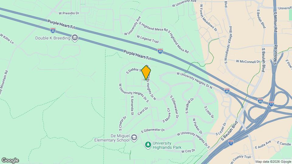 1635 W University Heights Dr N, Unit Local Heights Map and Location Details