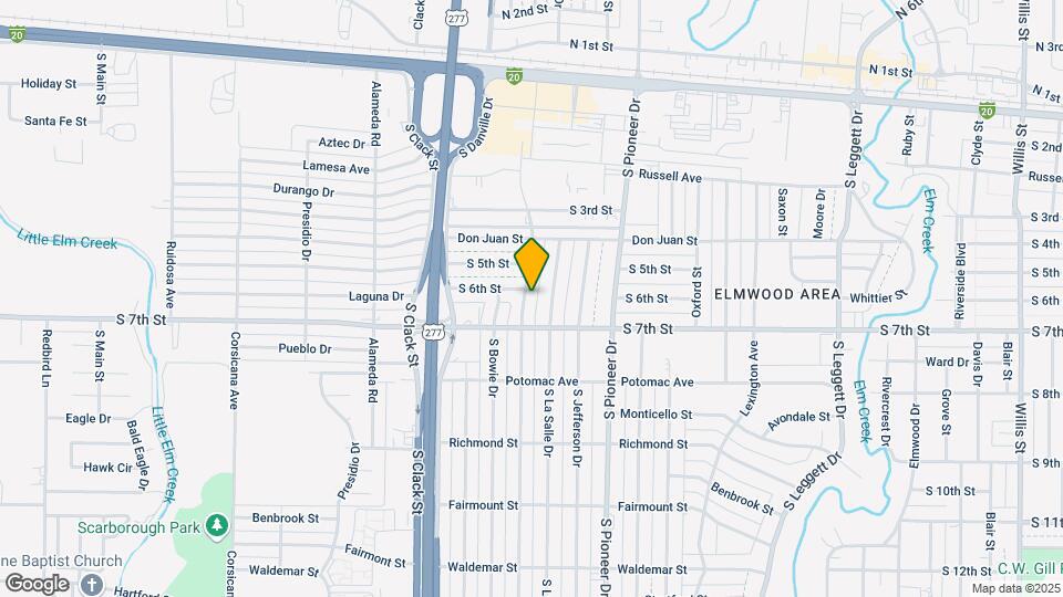 609 S San Jose Dr Map and Location Details