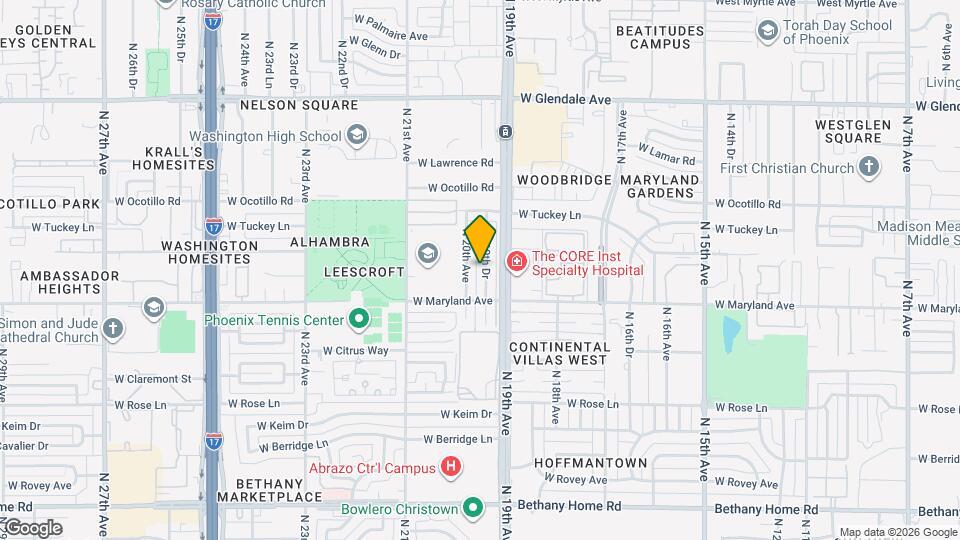 6532 N 19th Dr Map and Location Details