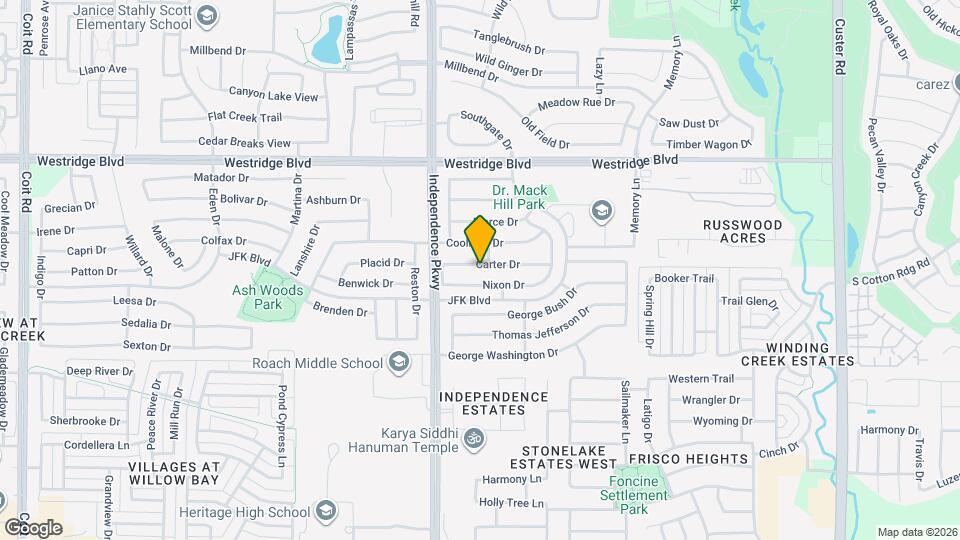 9909 Carter Dr Map and Location Details