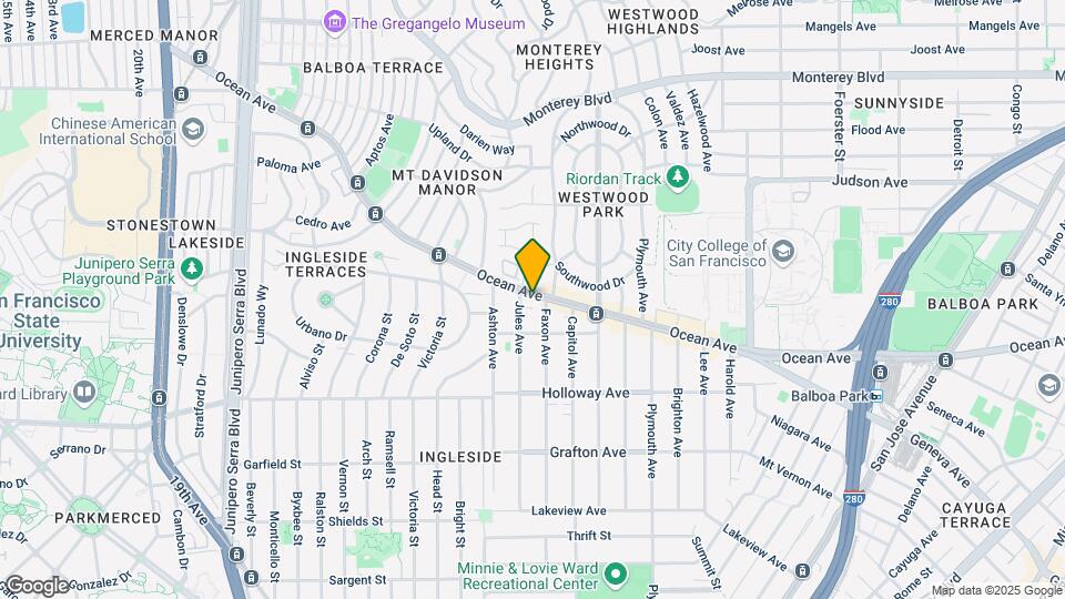 1741 Ocean Ave Map and Location Details